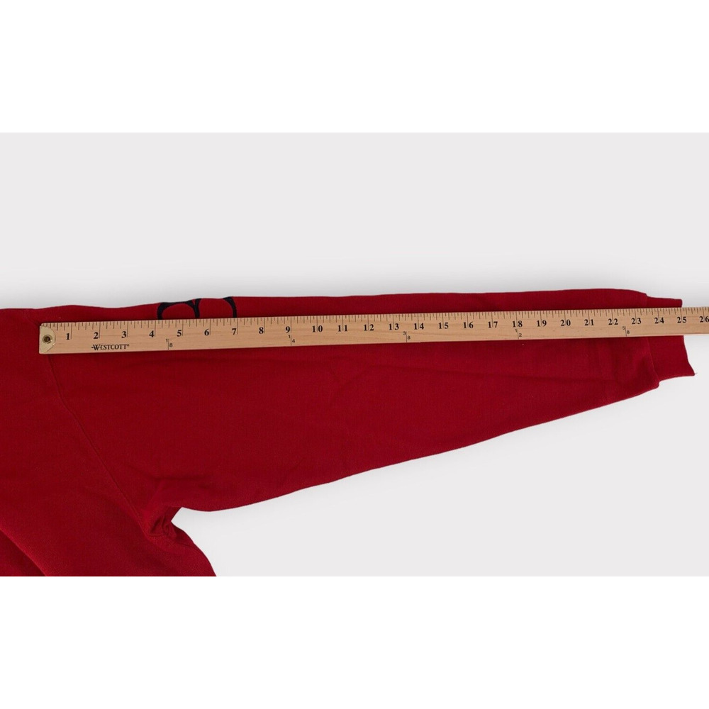 J. Peterman Rugby Polo Long Sleeve Shirt Red White Stripe #3 S - Picture 10 of 11